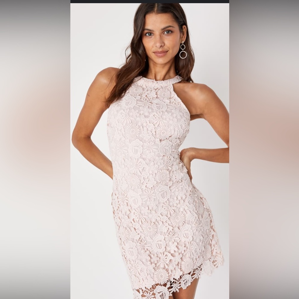 Lulus love poem blush pink dress - L